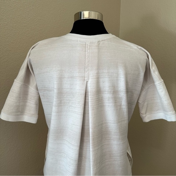 Lululemon Mudra Sweatshirt Righteous Stripe White Size 8 - Picture 11 of 14